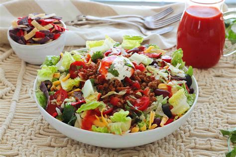 Healthy Taco Salad Recipe The Anthony Kitchen Taco Salad Recipe