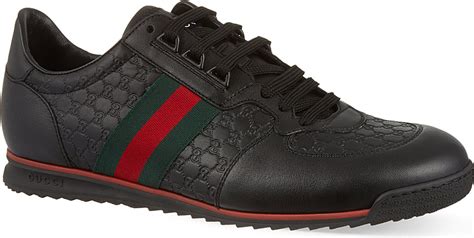 Gucci Sl73 Leather Trainers In Black For Men Lyst
