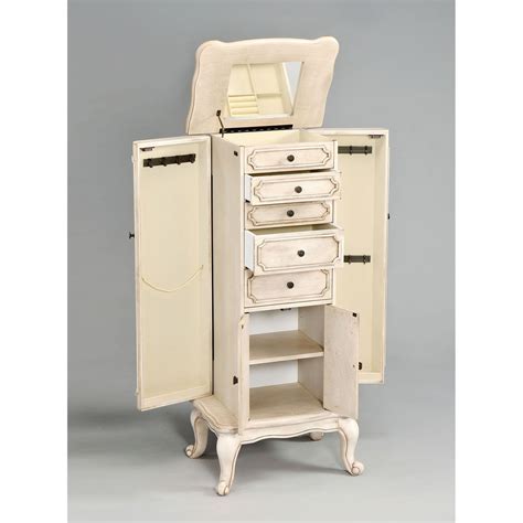 Acme Lief Jewelry Armoire Antique White