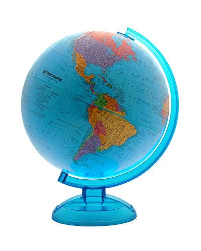 Reviews For Globemaster Blue World Globe 12 Inch Diameter By Replogle