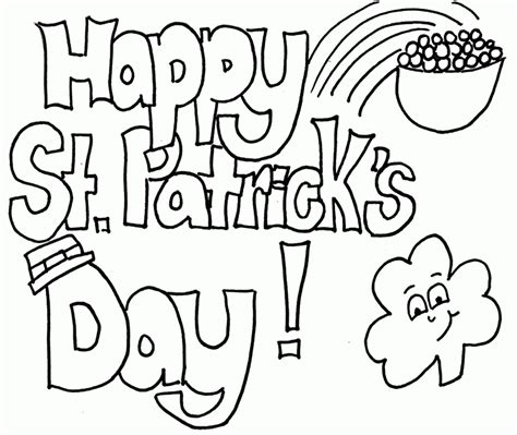 After searching for some time, i finally found a few. Happy St Patrick's Day Coloring Sheets Printable For Kids ...