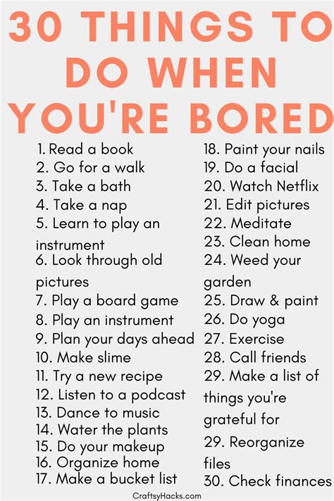 30 Things To Do When You Re Bored Things To Do When Bored Things To