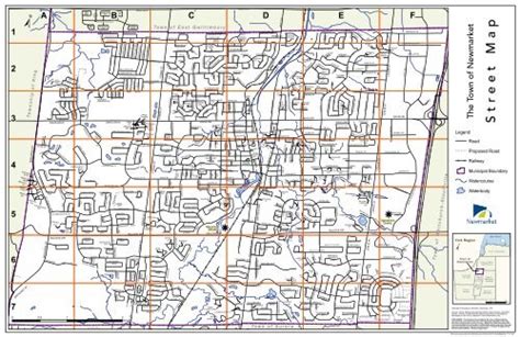 Street Map Town Of Newmarket