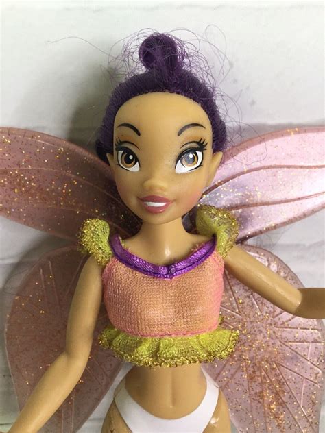 Disney Fairies Fairy Fira Doll Moth Tinkerbell Friend With Glitter
