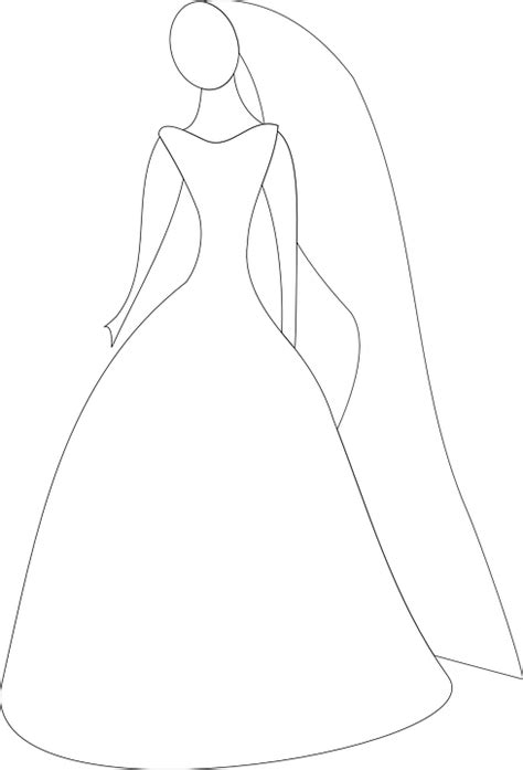 Free Vector Graphic Bride Wedding Dress Gown Bridal Free Image