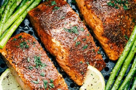 Easy baked and grilled salmon recipes. Brown Sugar Garlic Air Fryer Salmon - recipes-online