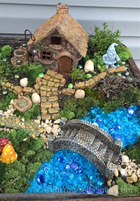 Creating A Gnome Garden Paint Yourself A Smile Fairy Garden Houses