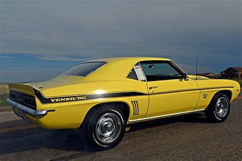 Yenko 1969 Chevrolet Camaro Cars Muscle Yellow Wallpapers Hd