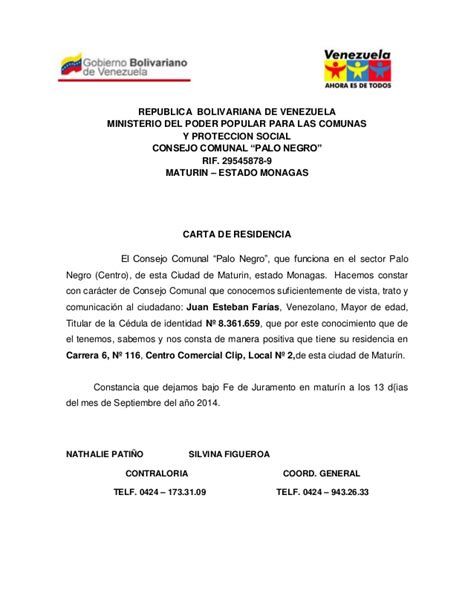 Carta De Buena Conducta Venezuela Modelo Sample Web G