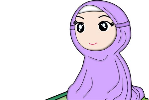 Animasi Gambar Kartun Muslimah Sholat Jilbab Gallery