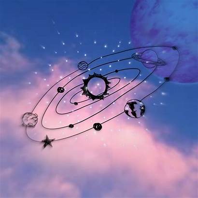 Aesthetic Moon Galaxy Clouds Pink Backround Planet