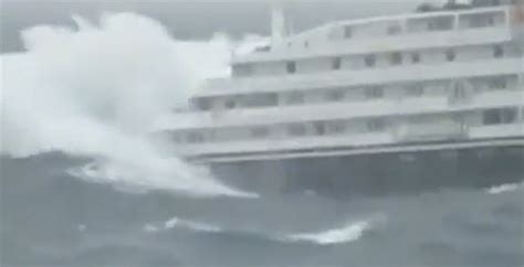 Viral Video Shows Cruise Ship Battered By Huge Waves After Engine