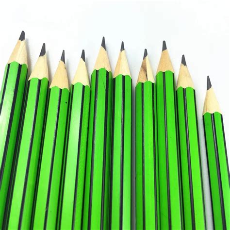 New Eco Friendly Green School Pencil With Pink Eraser Top Buy Easy