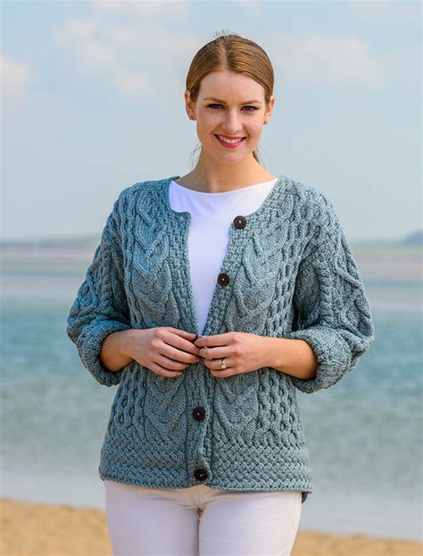 Aran Cable Knits Cardigan Cable Knit Cardigans For Women