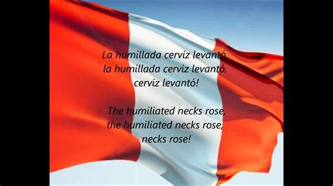 Peruvian National Anthem Himno Nacional Del Peru Esen Youtube
