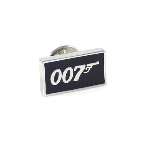 Rectangle 007 Lapel Pin James Bond Symbol Suit Pin Holiday Ts Pins