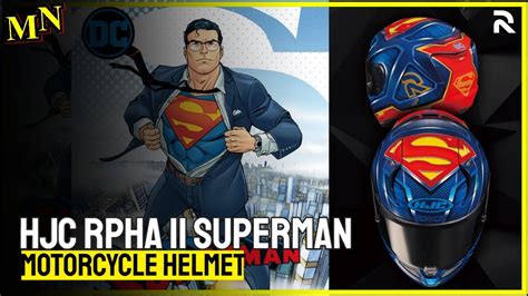 Motorcycle Helmet Hjc Rpha 11 Superman Motorcyclesnews Youtube