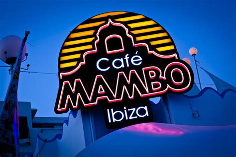 Cafe Mambo Glowing Sign Glow Neon Sign Logo Ibiza Summer Places