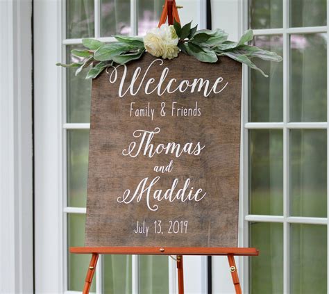 Wedding Welcome Sign Welcome To Our Wedding Sign Welcome Wedding Sign