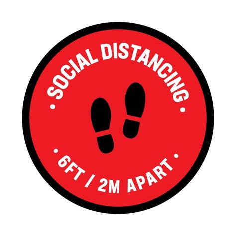 Social Distancing Floor Graphics Stickers And Decals