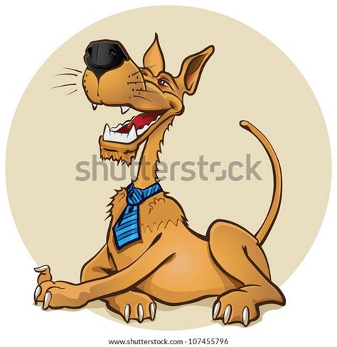 Cartoon Dog Laughing Stock Vector Royalty Free 107455796 Shutterstock
