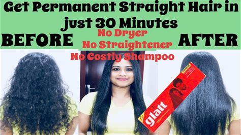 Permanent Hair Straightening At Home In 30 Minutes How To Use Glatt