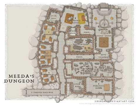 Wards Academy Meedas Dungeon By Sirinkman On Deviantart Fantasy Map