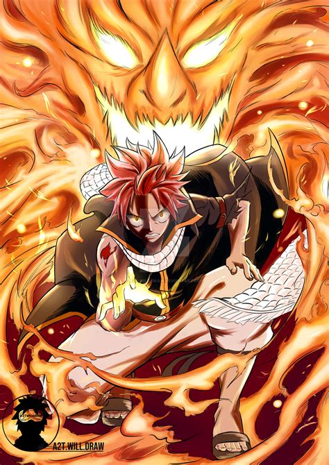 Speed Drawing Natsu Dragneel Fairy Tail By A2t Will Draw