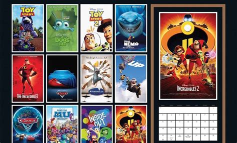 It's not just a pretty monthly calendar, it's also a practical planner with room for notes. Disney Pixar Calendar 2021 | Huts Calendar