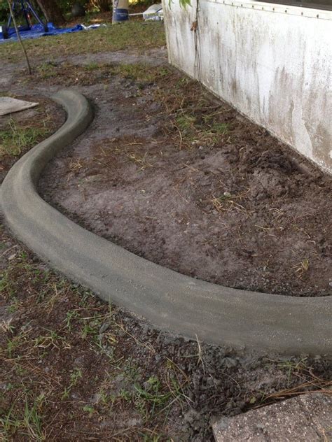 Diy landscape edging and curbs. Custom concrete curbing edging landscaping do it yourself ...