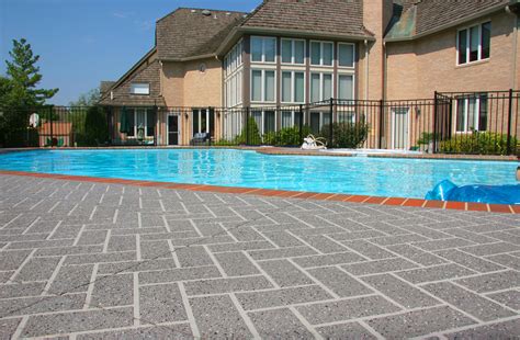 Many colors, patterns and textures are possible to create a unique decorative finish for your concrete pool deck. Pool Deck Project: When to DIY and When to Hire a ...