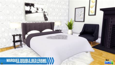 My Sims 4 Blog Marquee Double Bed Frame By Kiararawks