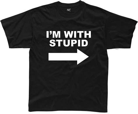 Im With Stupid Mens T Shirt 3xl Amazonde Bekleidung