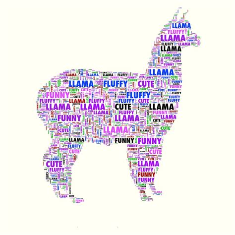 A4 Personalised Word Art Animals Etsy Uk