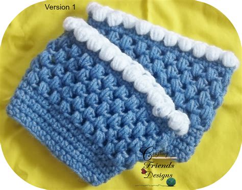 Puff Boot Cuff Crochet Pattern