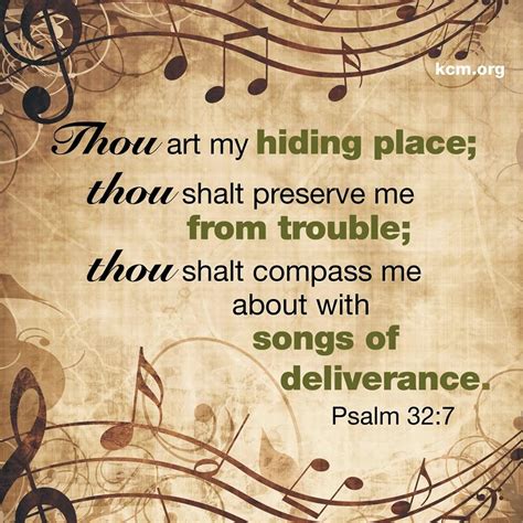 Thou Art My Hiding Place Thou Shalt Preserve Me From Trouble Thou