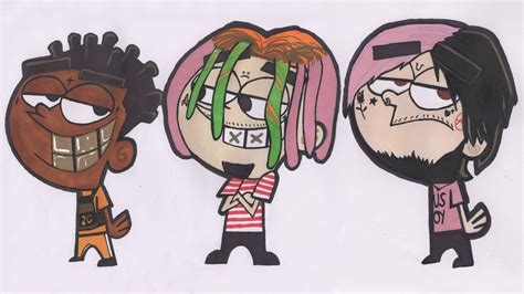 Draw Rappers As Cartoons Lil Peep Lil Pump Kodak Black Lil Peep