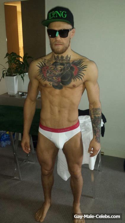 Conor McGregor Hot Underwear Bulge Selfie Photos Gay Male Celebs
