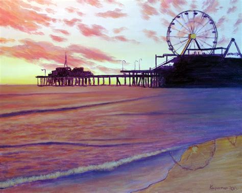 Sunset Over Santa Monica Pier 2 By Landscapist On Deviantart