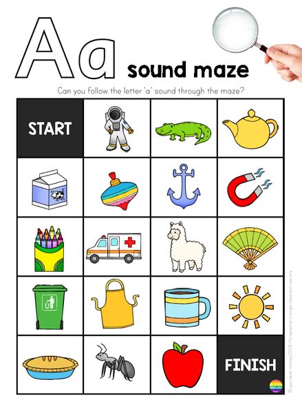 Each letter would have its own sound. Alphabet Sound Maze BUNDLE - you clever monkey
