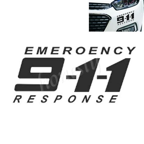 911 Emergency Phone Call Wall Home Glass Window Door Car Sticker Laptop