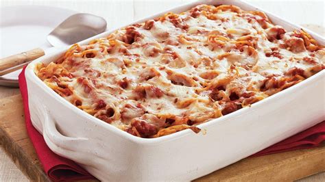 Pizza Baked Spaghetti Recipe Lifemadedeliciousca