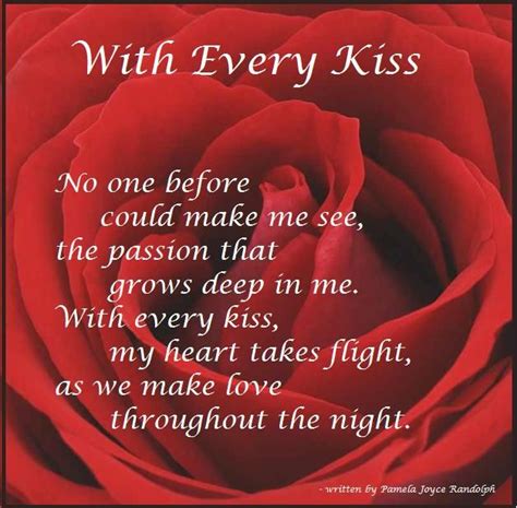 With Every Kiss An Original Poem Of Love Written By Pamela Joyce Randolph Arizona Poet Lady