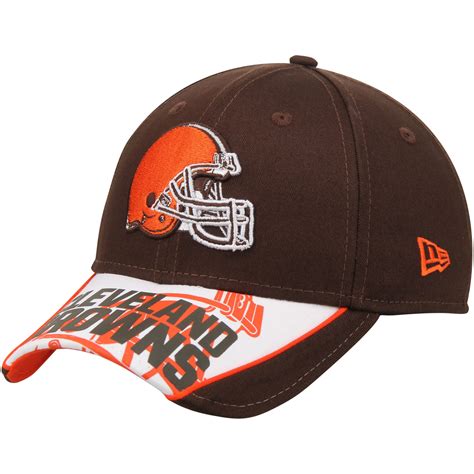 Cleveland Browns New Era Logo Scramble 9forty Adjustable Hat Brown