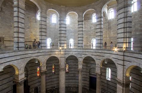Baptistery Of Saint John Inside Pisa Italy Editorial Stock Photo