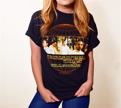 Backstreet Boys Millennium Tour Graphic Tee Shirtauthentic Vintage