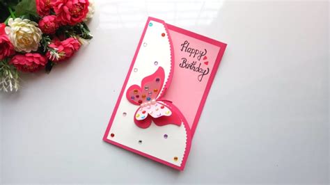 The point is to try your hand at new techniques and enjoy the learning process. Beautiful Handmade Birthday Card idea -DIY GREETING cards ...