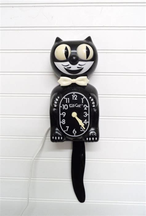 Vintage Kit Cat Clock Cat Wall Clock With Moving By Auctionannie