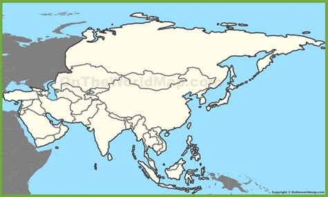 Blank Map Of Asia State Capitals Quiz States And Capitals Us States