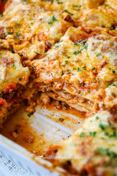 Easy Homemade Lasagna Recipe Spend With Pennies